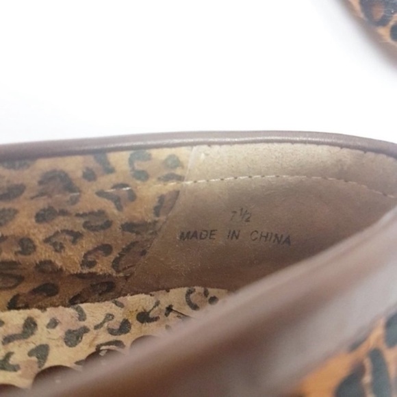 Beverly Feldman Leopard Loafers Calf Hair Flats - Picture 7 of 7